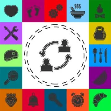 Conversation icon - vector communication icon. Stock Illustration
