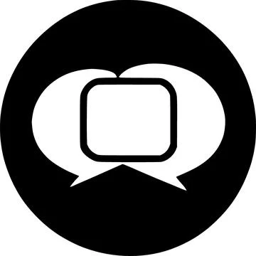 Conversation icon vector symbol design illustration Stock Illustration