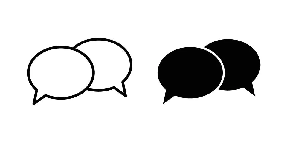 Conversation icon for web projects Stock Illustration