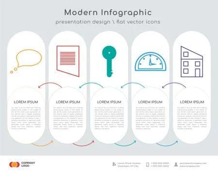 Conversation infographics design Stock Illustration