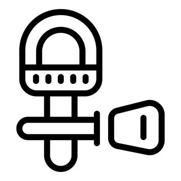 Conversation lapel mic icon outline vector. Interview tiny microphone Stock Illustration