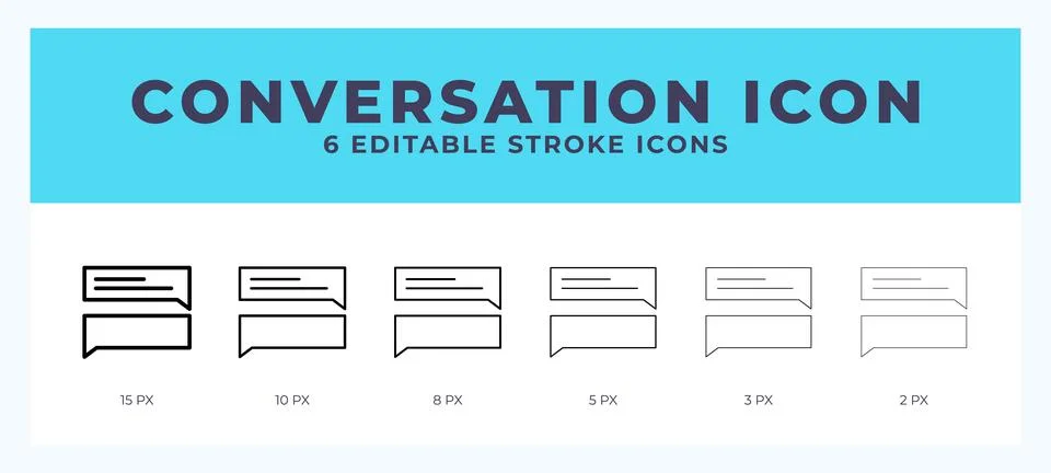 Conversation line icon vector illustration. Trendy styles. Stockillustratie