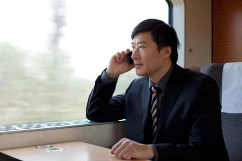 Conversation a man White-collar workers Adult Digital Digital products Oriental Stock Photos