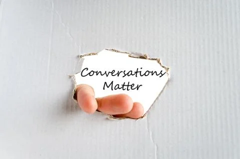 Conversation matter text concept Stock Photos