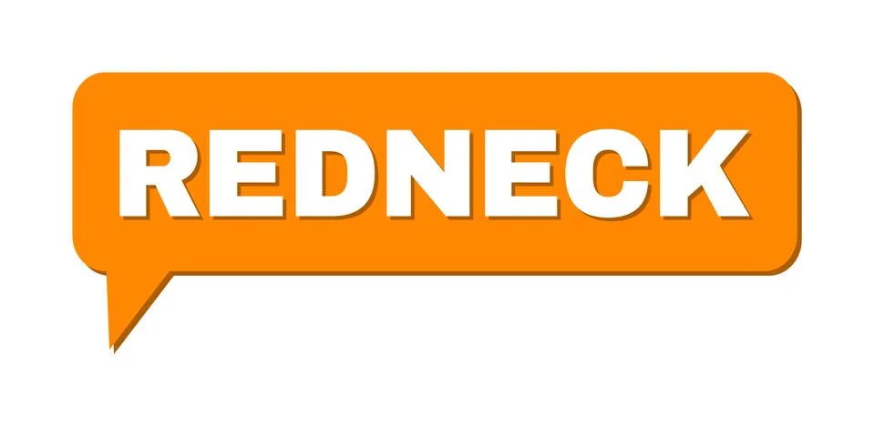 Conversation REDNECK Colored Cloud Message 스톡 일러스트