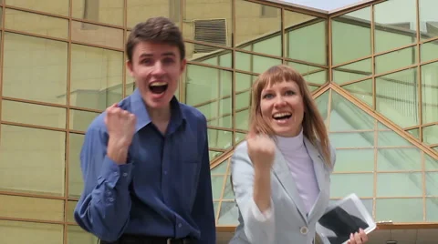 Conversation success Stock Footage 44131583