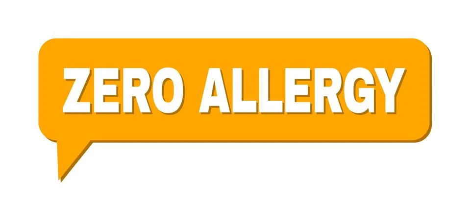 Conversation ZERO ALLERGY Colored Cloud Frame Stock Illustration