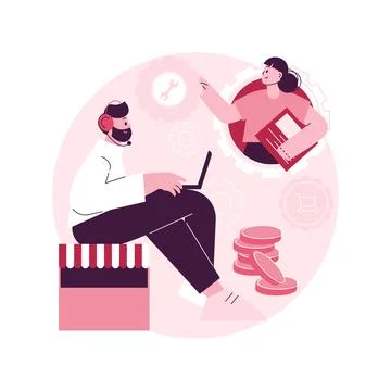 Conversational sales abstract concept vector illustration. Stock Illustration