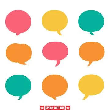Conversational Toolkit  Speak Out Box Vector Icons Stock Illustration