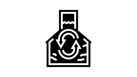 Conversion biomass glyph icon animation Stock Footage 326151186