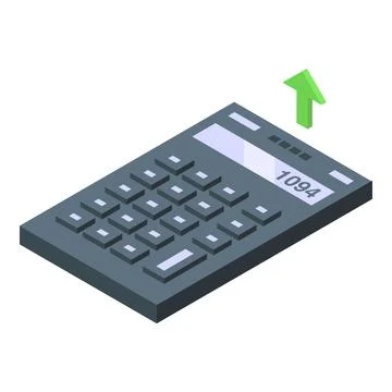 Conversion calculator icon isometric vector. Payment transfer convert Illustrazione stock