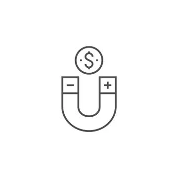 Conversion Optimization Line Icon 스톡 일러스트