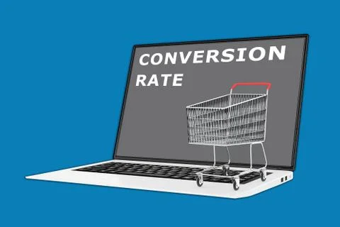 Conversion Rate concept Stock Illustration