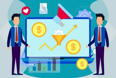 Conversion Rate Concept Illustration Stock Illustration