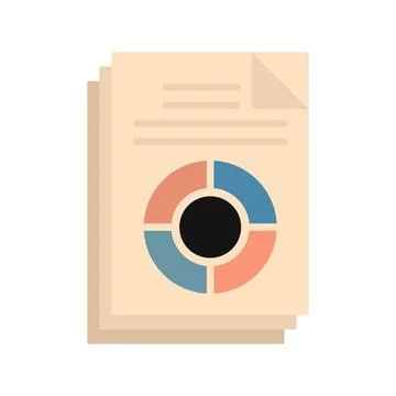 Conversion rate icon flat isolated Stock Illustration