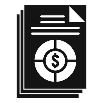 Conversion rate icon, simple style Illustrazione stock