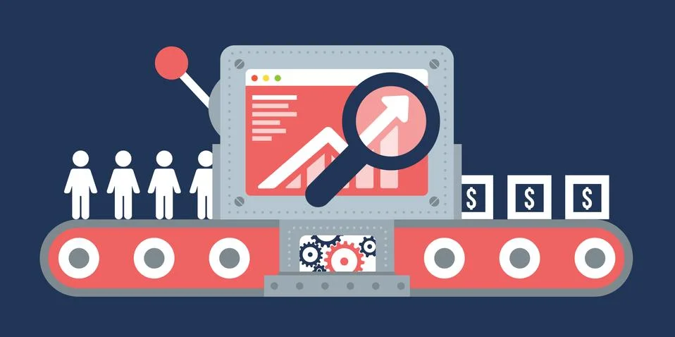 Conversion Rate 스톡 일러스트