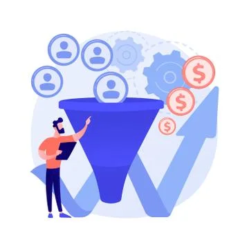 Conversion rate optimization abstract concept vector illustration. 스톡 일러스트