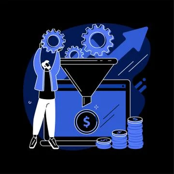 Conversion rate optimization abstract concept vector illustration. Stock Illustration