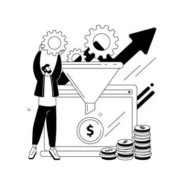 Conversion rate optimization abstract concept vector illustration. 스톡 일러스트