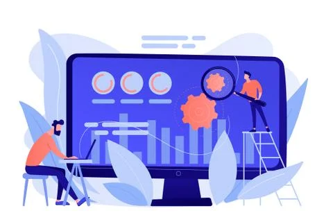 Conversion rate optimization concept vector illustration. Stock Illustration