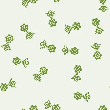 Conversion rate optimization cro glyph seamless pattern Stock Illustration
