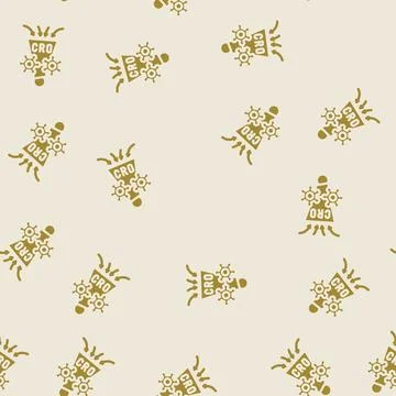 Conversion rate optimization cro glyph vector seamless pattern Illustrazione stock