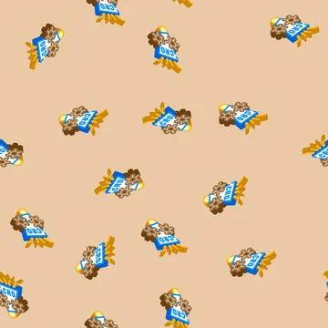 Conversion rate optimization cro isometric icon seamless pattern Stock Illustration