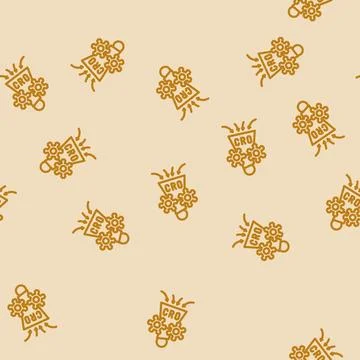 Conversion rate optimization cro line vector seamless pattern Stock Illustration