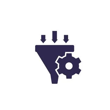 Conversion rate optimization icon Stock Illustration