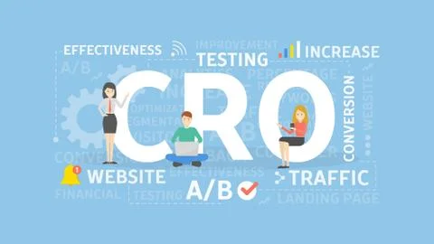 Conversion rate optimization. Stock Illustration