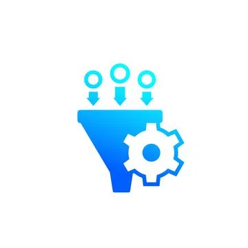 Conversion rate optimization, marketing icon Illustrazione stock