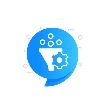 Conversion rate optimization, marketing vector icon Illustrazione stock