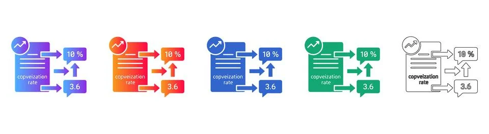 Conversion Rate Optimization Strategy Graphic Stock Illustration