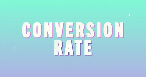 Conversion Rate. Retro Text Animation. Stock Footage 138205039