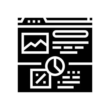 Conversion rate seo glyph icon vector illustration イラスト素材