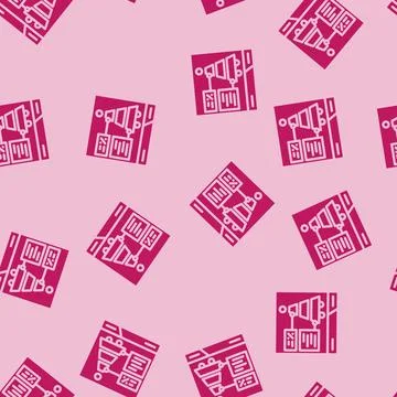 Conversion rate seo glyph vector seamless pattern イラスト素材