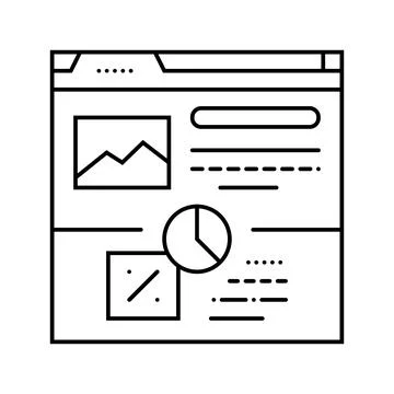 Conversion rate seo line icon vector illustration イラスト素材