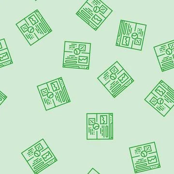 Conversion rate seo line seamless pattern 스톡 일러스트