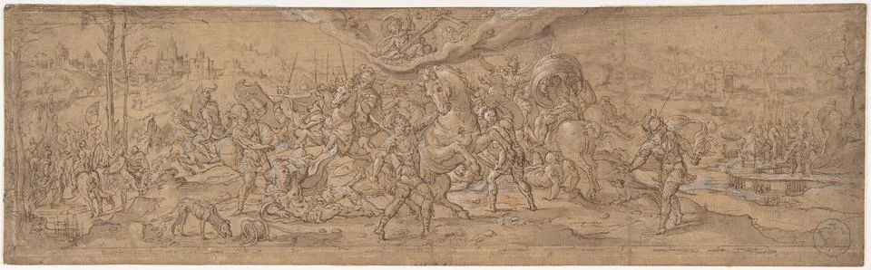 Conversion of St. Paul 1538 (?) Circle of Pieter Coecke van Aelst Netherlan.. Stock Illustration