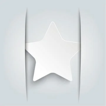 Convert White Paper Star Stock Illustration