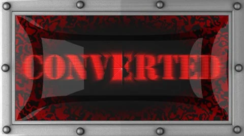 Converted on led Stock Footage
