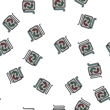 Converter and exchange vector seamless pattern Stockillustratie
