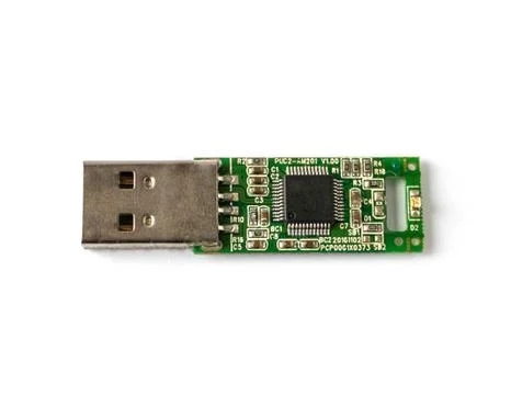 Converter for connecting the microcontroller to the computer Stock Photos