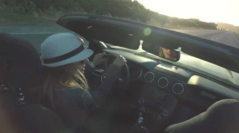 Convertible Car Stock Footage 68217525