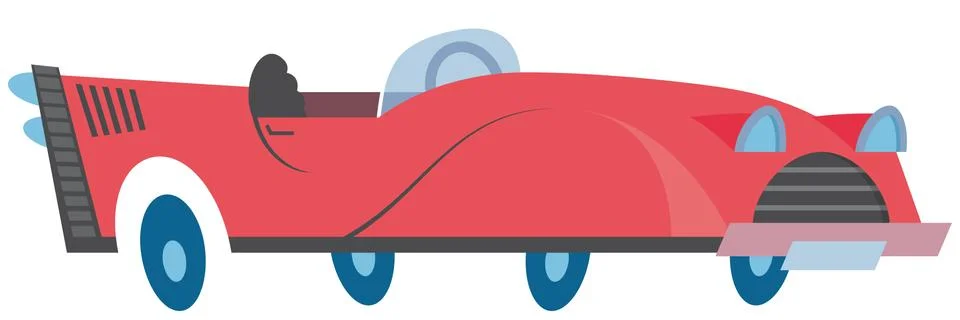 Convertible car Ilustración de archivo