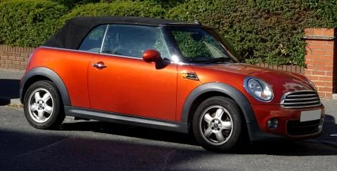 Convertible Mini Car Stock Photos