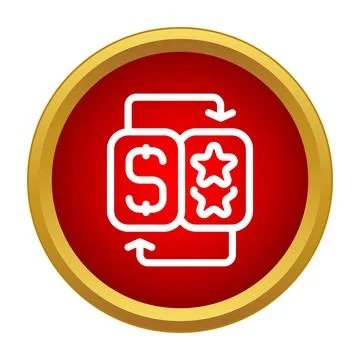 Converting loyalty points to cash or rewards program Illustrazione stock