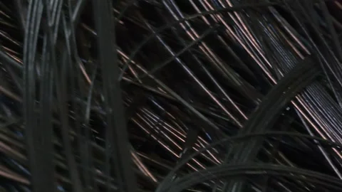 Converting waste into resources is the process of shredding plastic. Video stock 309168483