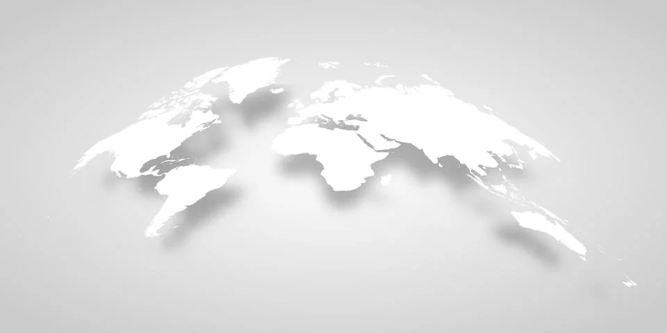 Convex Map of the World Viewed From Above 库存插图